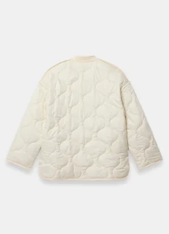 Cream Quilted Coat