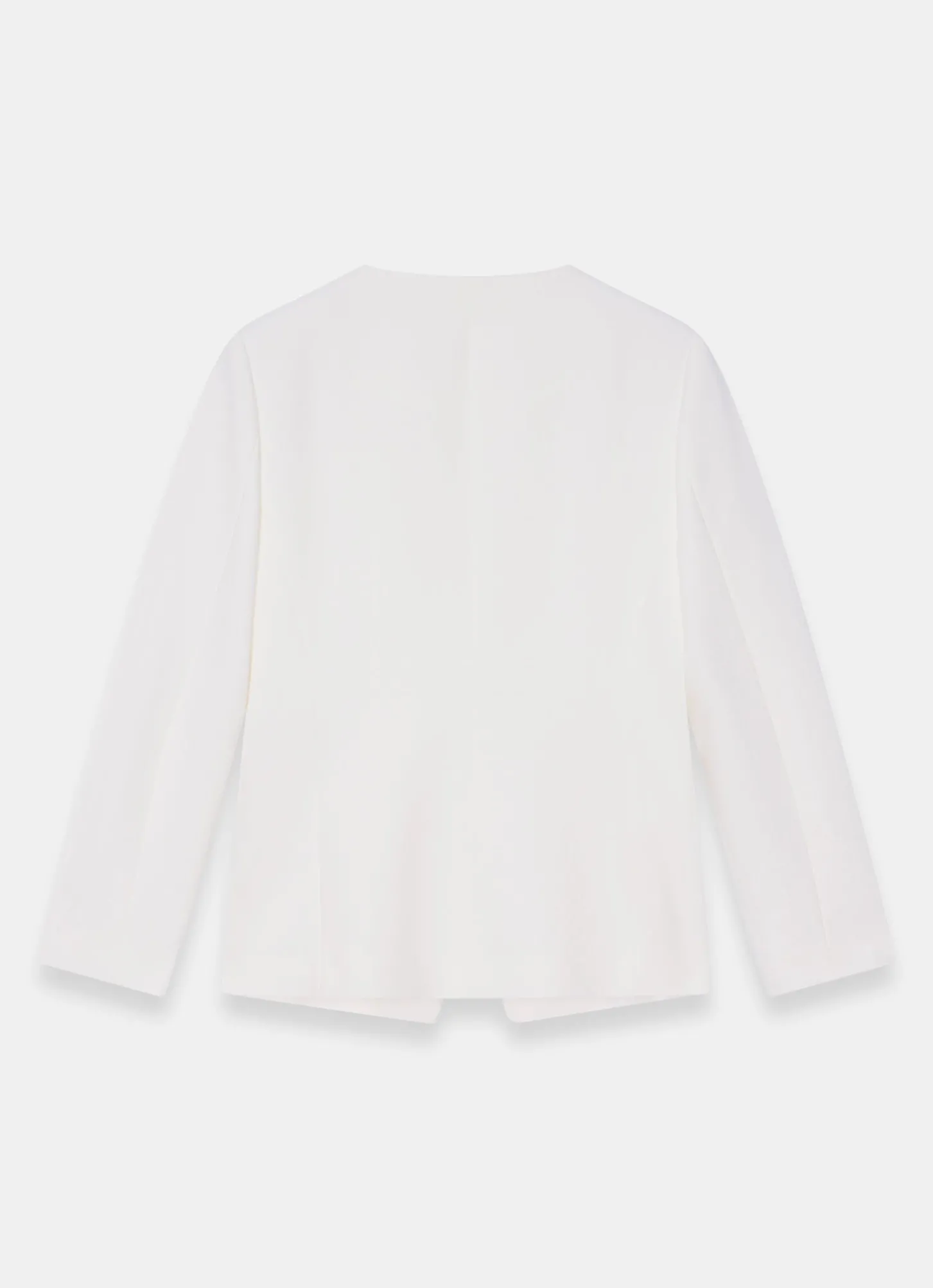 Cream Statement Button Sculpted Jacket