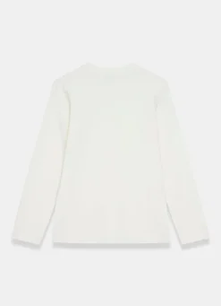 Cream V Neck Longline Cardigan