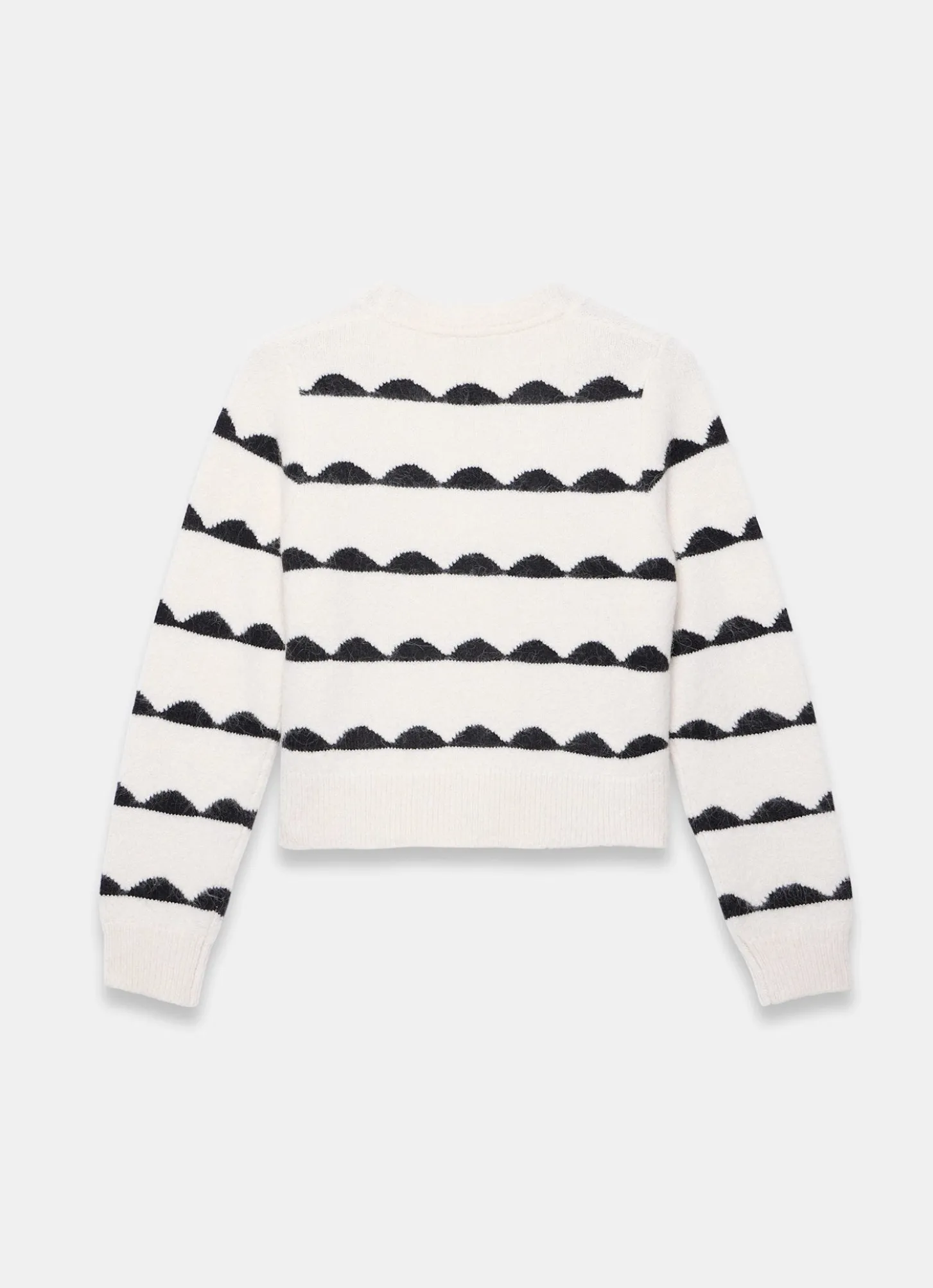 Cream Wool Blend Bow Detail Cardigan