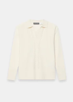 Cream Wool Blend Knit Jumper