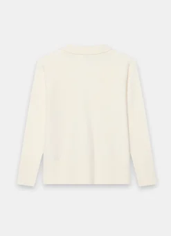 Cream Wool Blend Knit Jumper