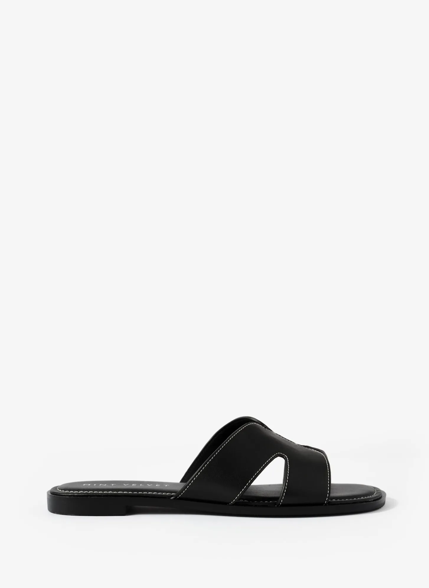 Darcy Black Leather Sandals