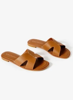 Darcy Tan Leather Sandals