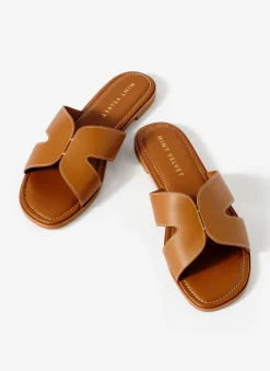 Darcy Tan Leather Sandals