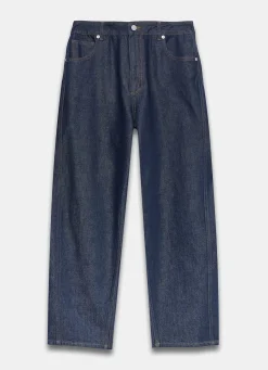 Dark Indigo Barrel Leg Jeans