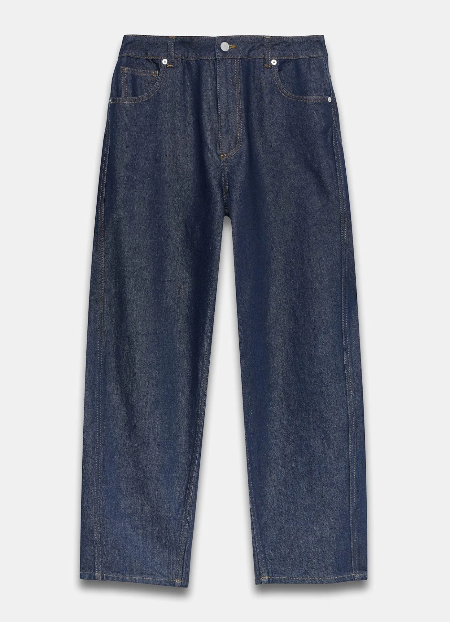 Dark Indigo Barrel Leg Jeans