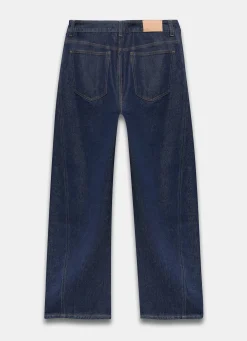 Dark Indigo Barrel Leg Jeans