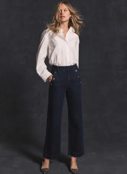 Dark Indigo Cropped Jeans