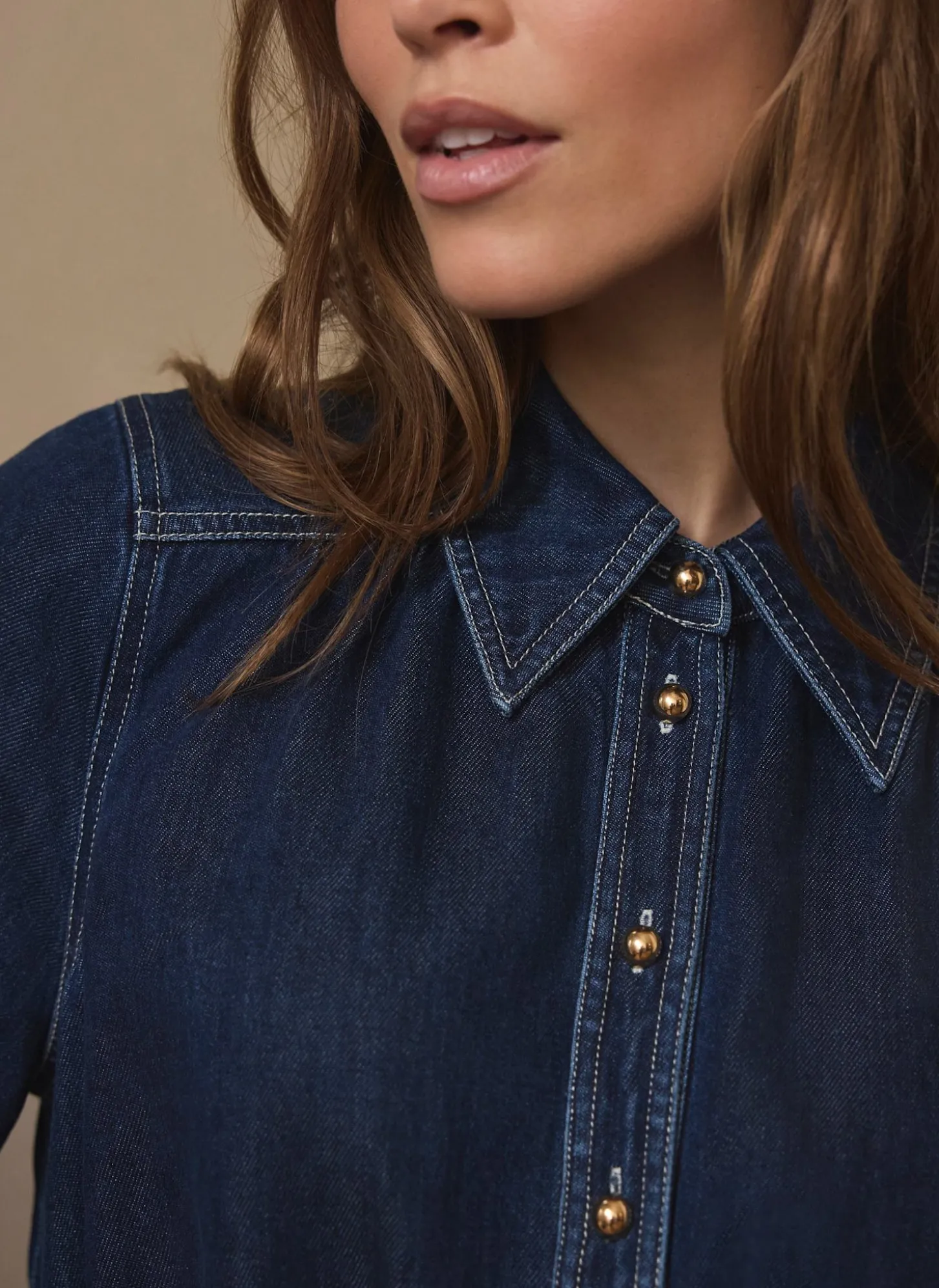 Dark Indigo Denim Jumpsuit