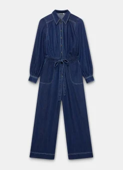 Dark Indigo Denim Jumpsuit
