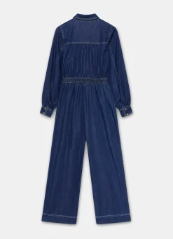 Dark Indigo Denim Jumpsuit