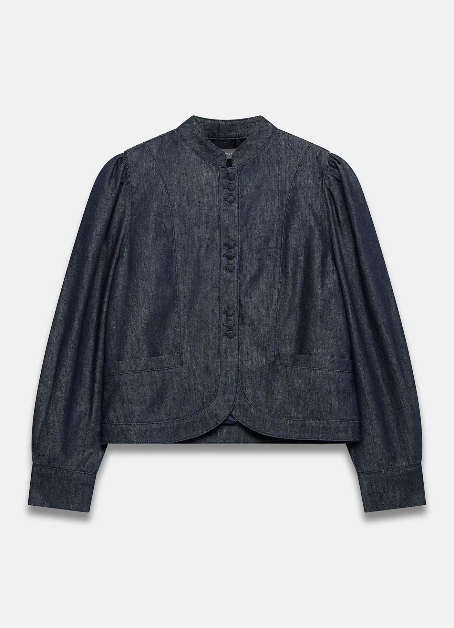 Dark Indigo Denim Long Sleeve Jacket