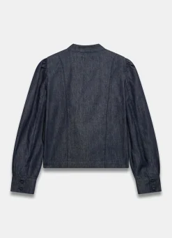 Dark Indigo Denim Long Sleeve Jacket