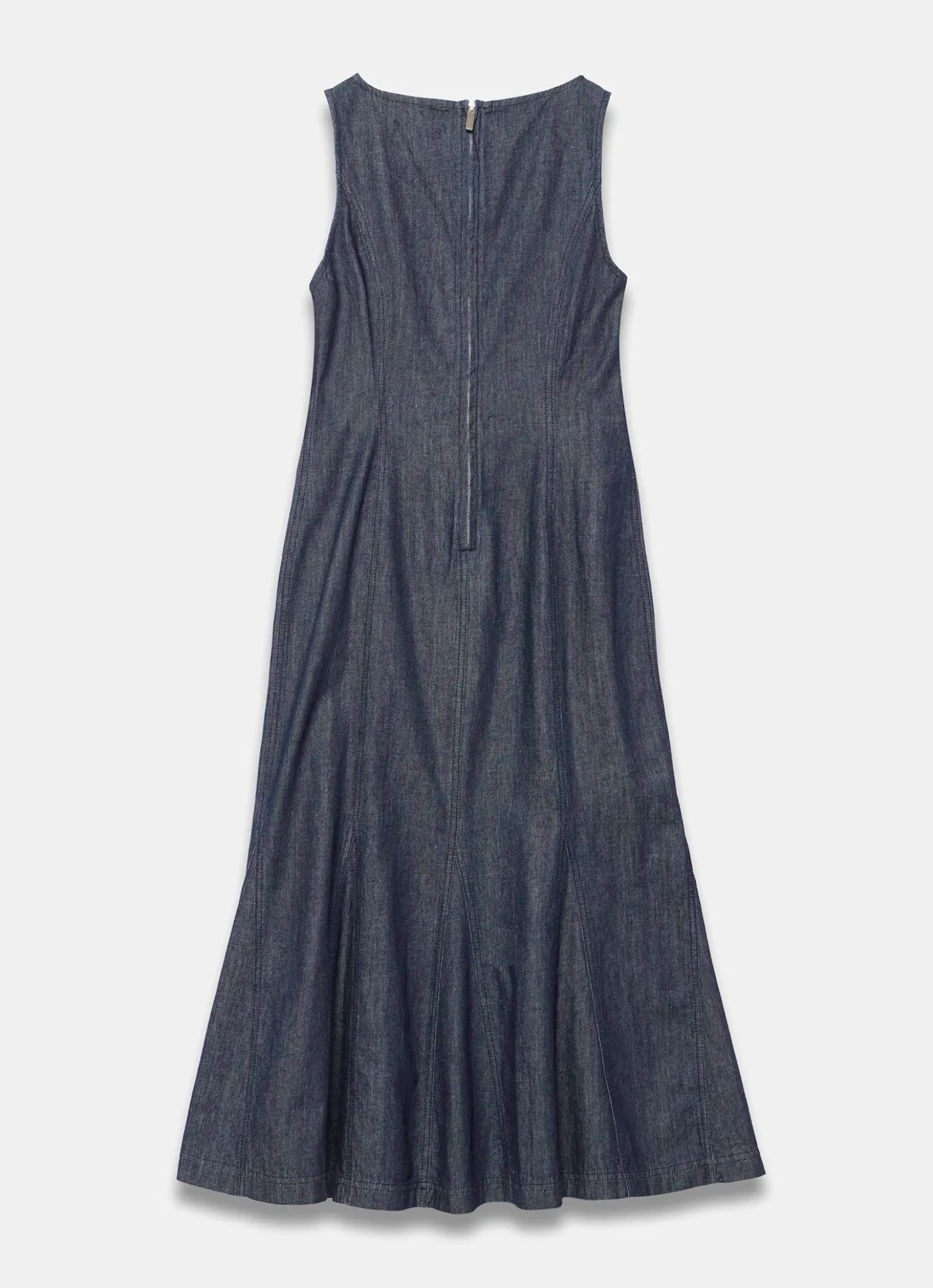Dark Indigo Denim Midi Dress