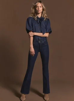 Dark Indigo Flare Jeans