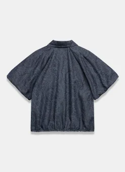 Dark Indigo Paisley Denim Shirt