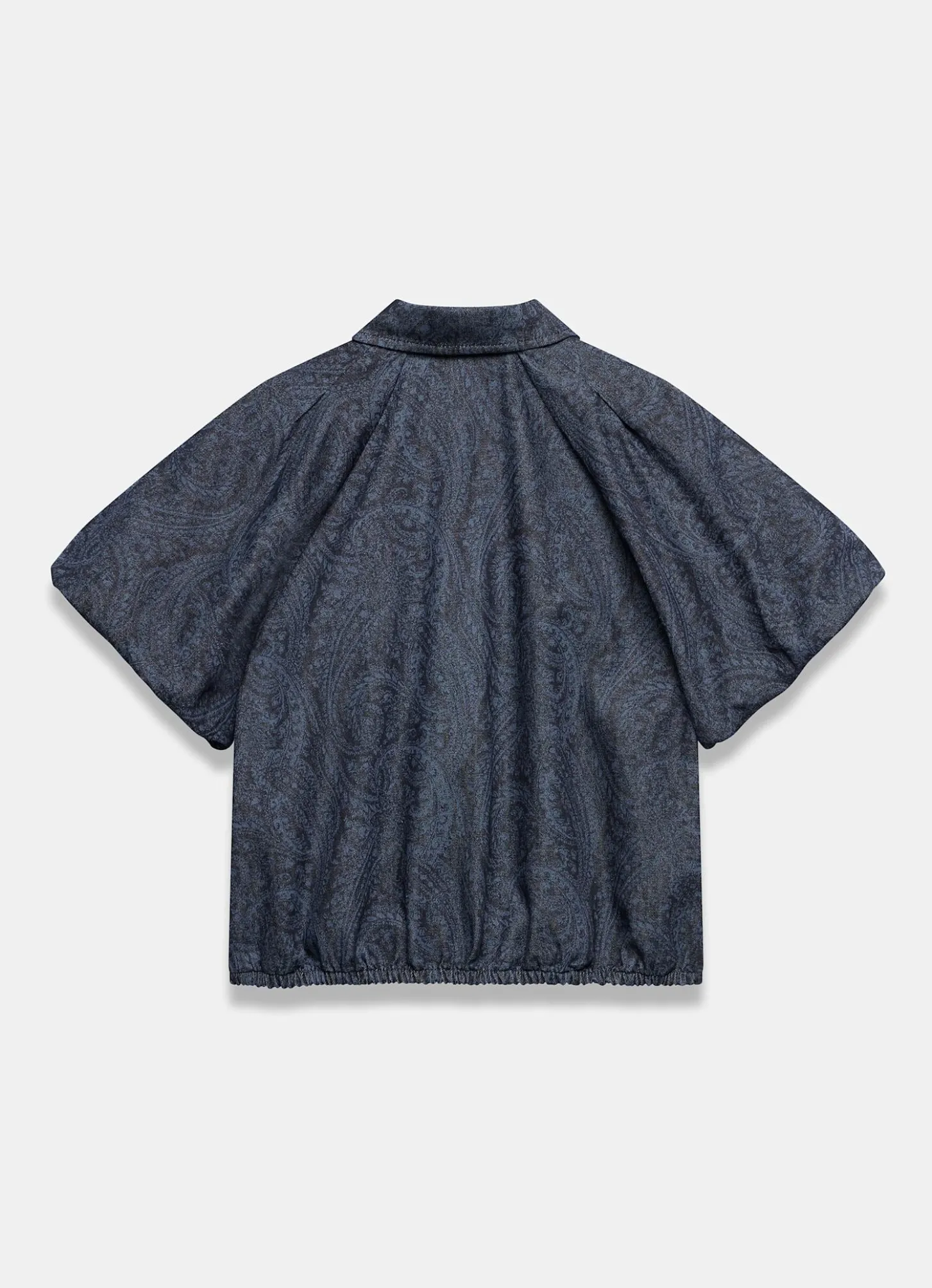 Dark Indigo Paisley Denim Shirt