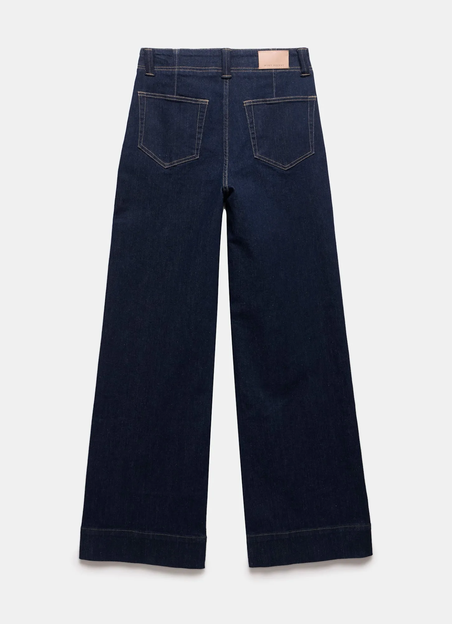 Dark Indigo Tailored Wide Jeans