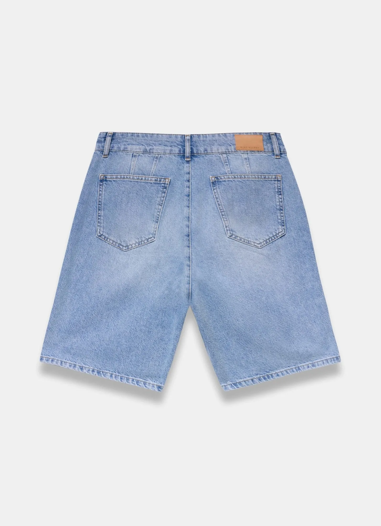 Denim Mid Length Shorts