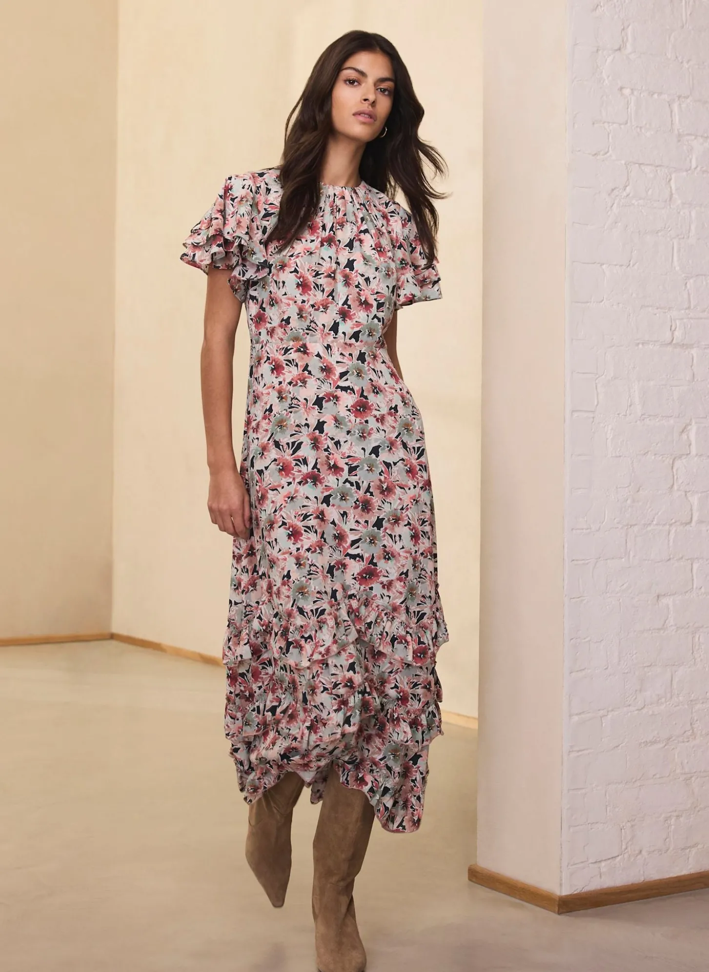 Floral Print Maxi Dress