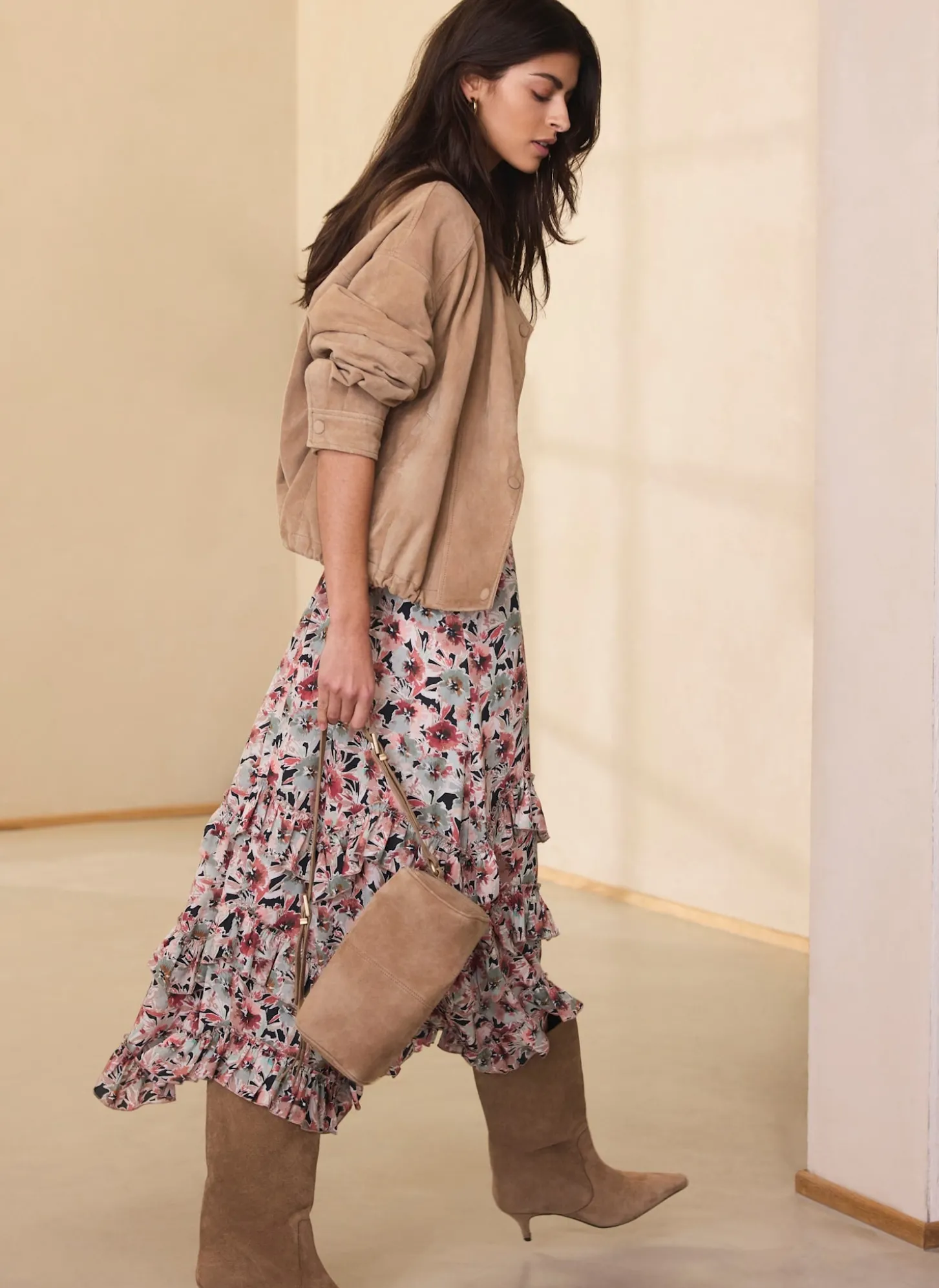 Floral Print Maxi Dress