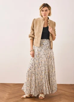 Floral Print Maxi Skirt