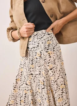 Floral Print Maxi Skirt