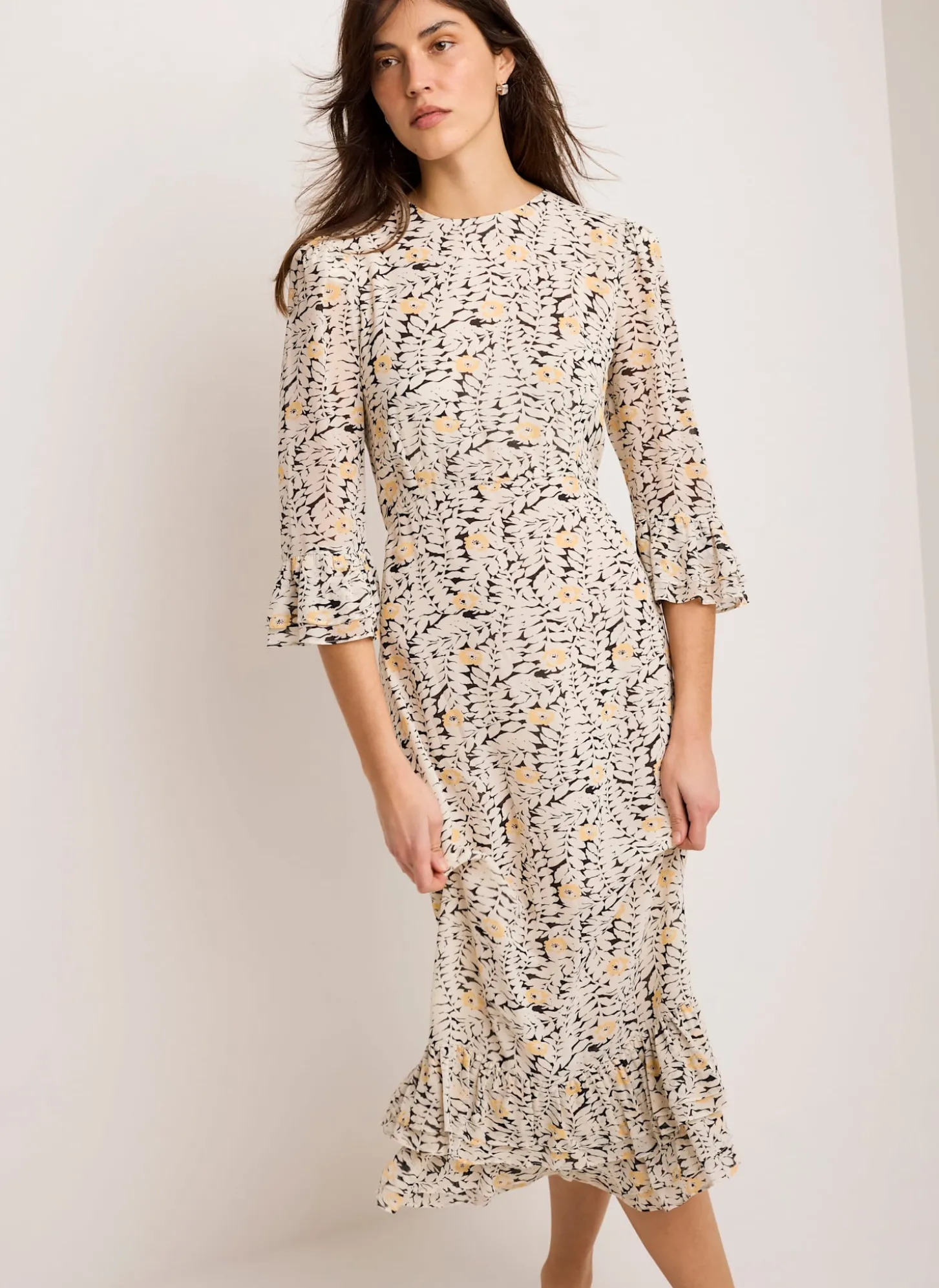 Floral Print Midi Dress