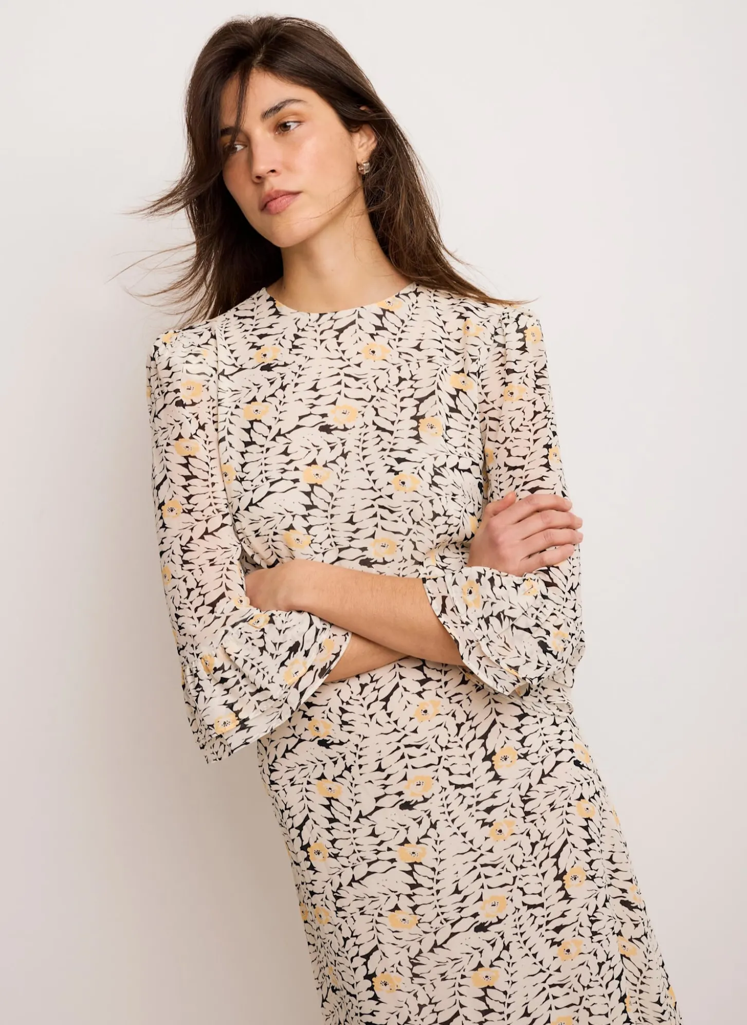 Floral Print Midi Dress