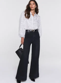Grey Diamond Striped Jacquard Shirt