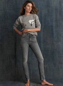 Grey Wash Sculpting Skinny Jeans