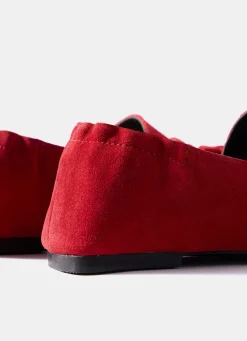 Indie Red Suede Loafers