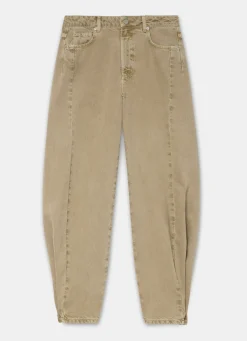 Khaki Balloon Popper Jeans
