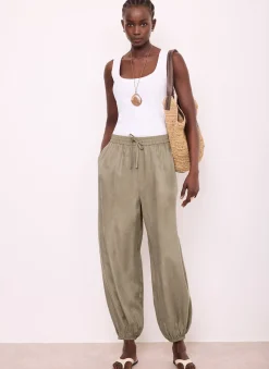 Khaki Balloon Trousers