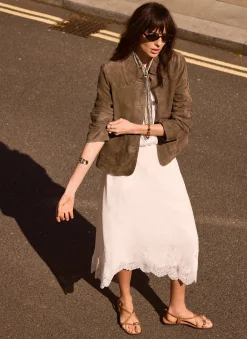 Khaki Suede Jacket