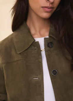 Khaki Suede Jacket