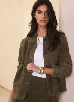 Khaki Suede Jacket