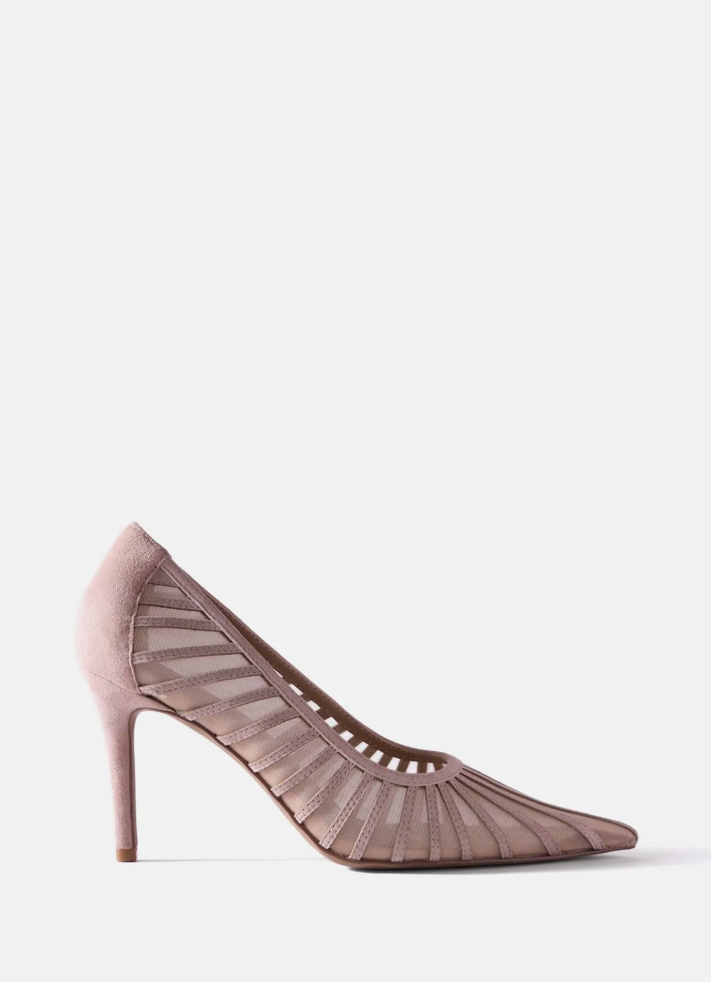 Kya Pink Caged Court Shoe