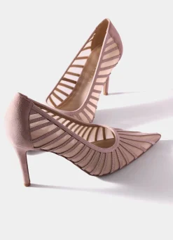 Kya Pink Caged Court Shoe