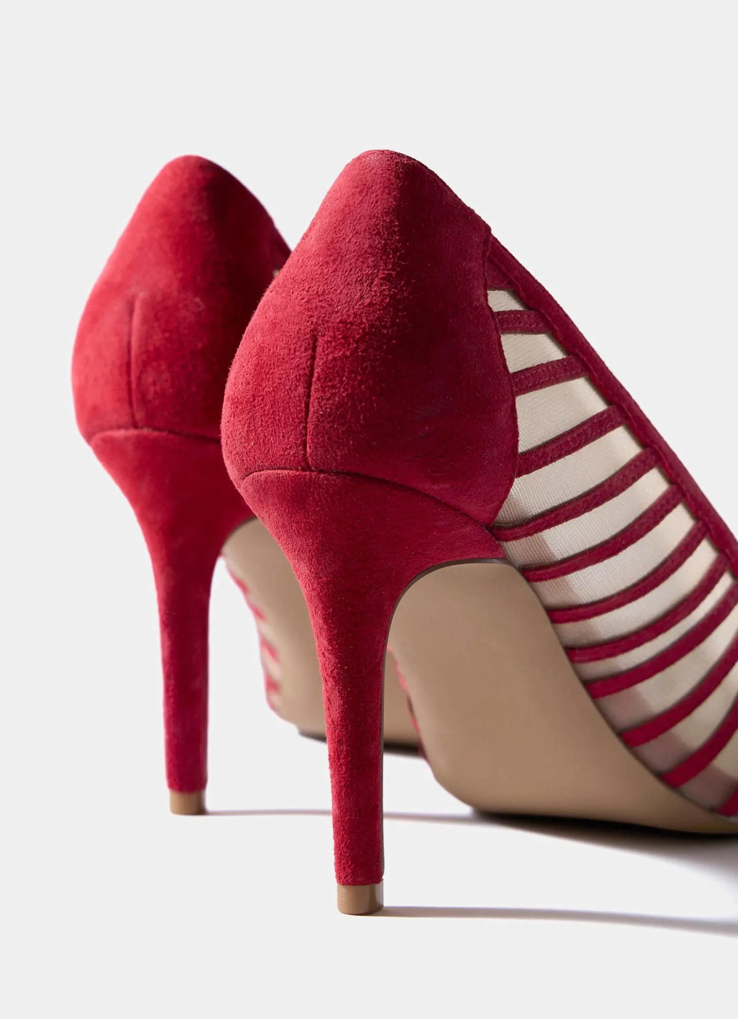 Kya Red Caged Court Shoe