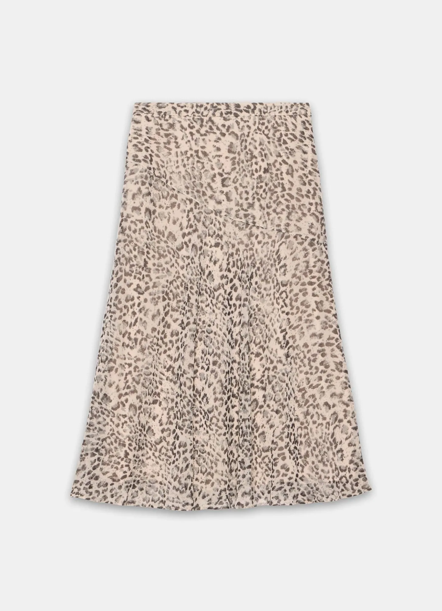 Leopard Print Midi Skirt