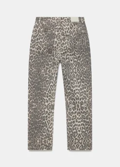 Leopard Print Slim Jeans