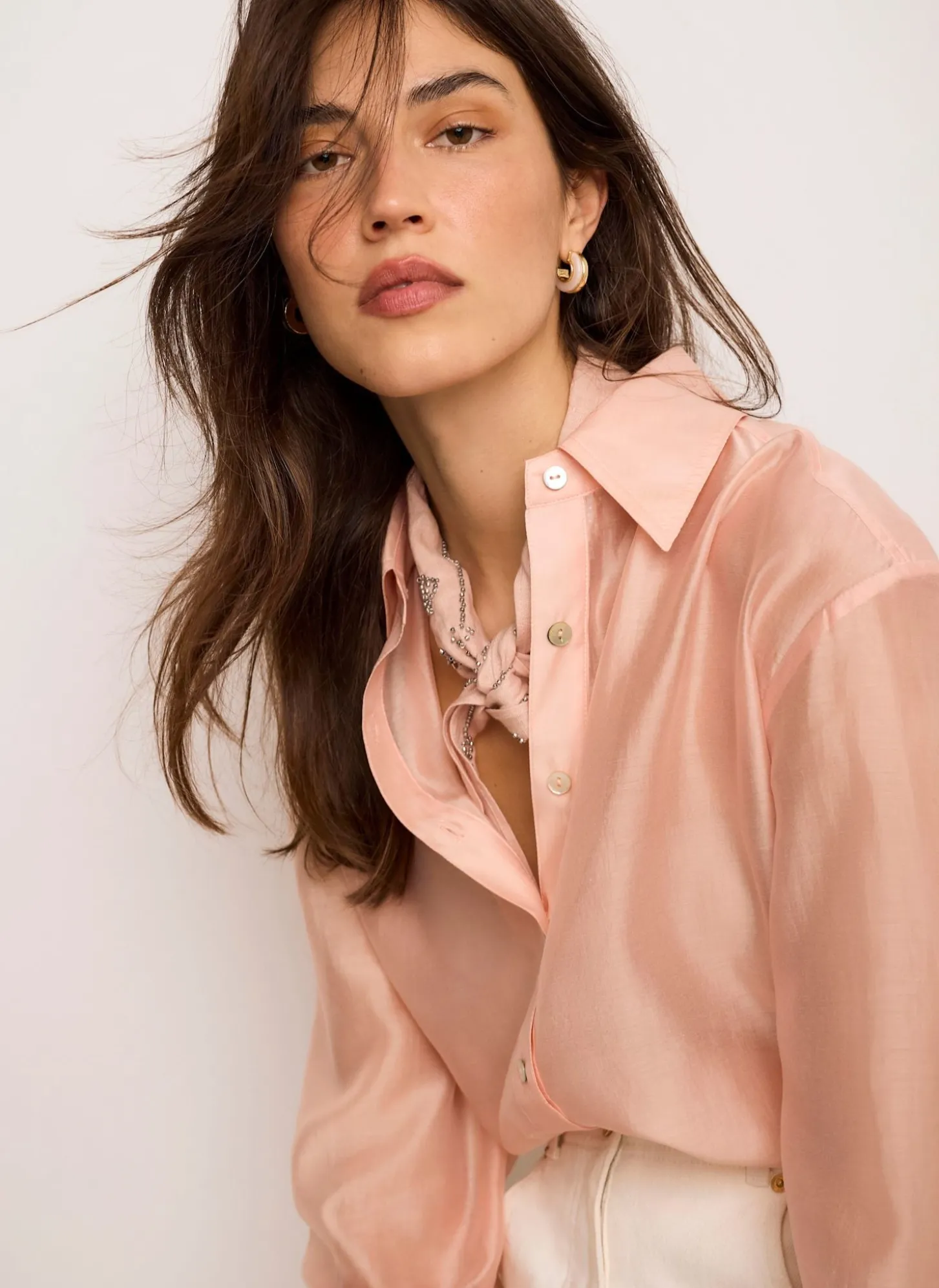 Light Pink Sheer Shirt