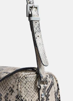 Matilda Snake Print Leather Shoulder Bag
