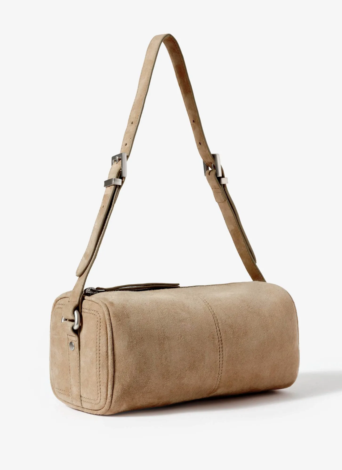 Matilda Tan Suede Shoulder Bag