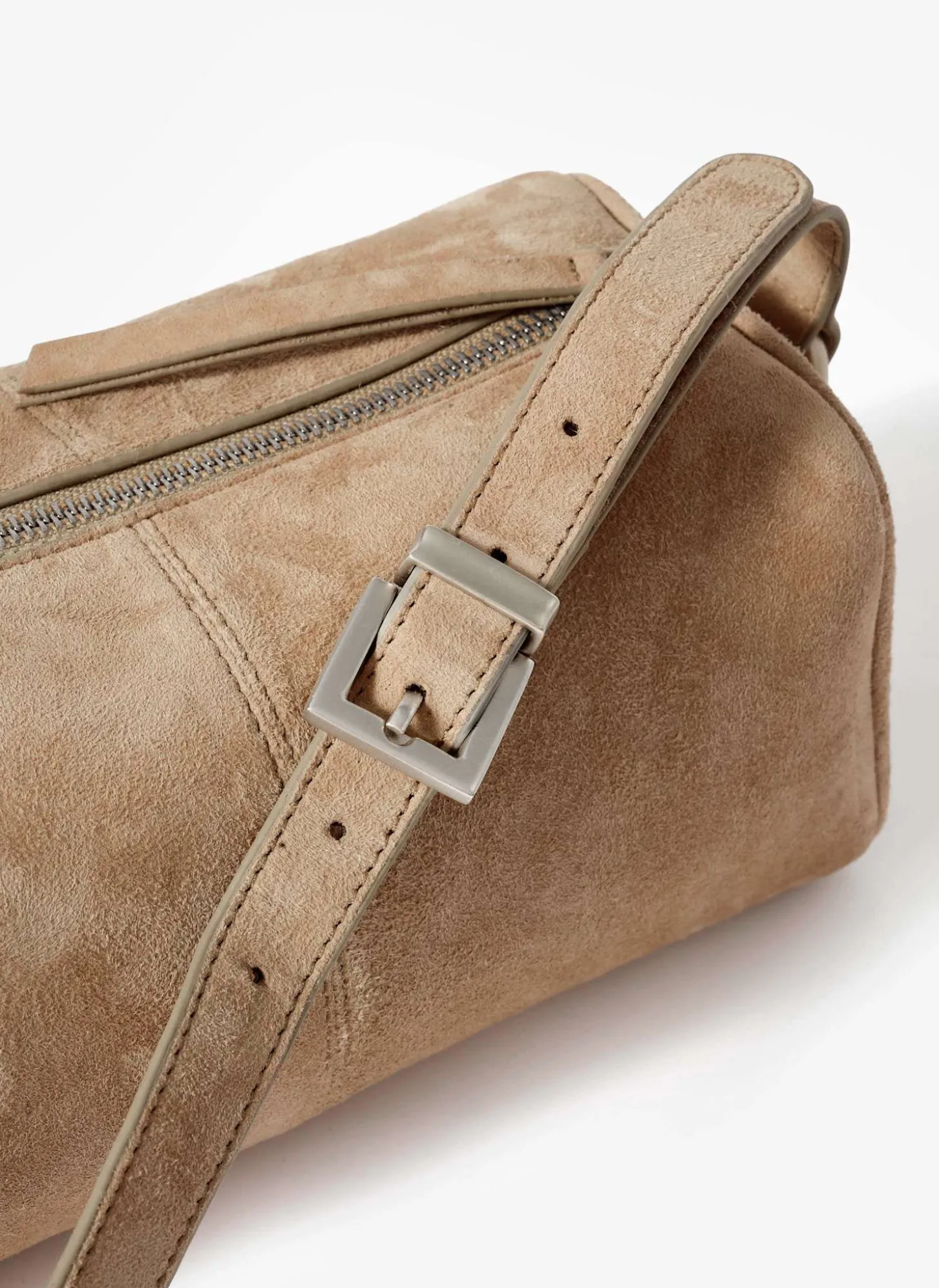 Matilda Tan Suede Shoulder Bag