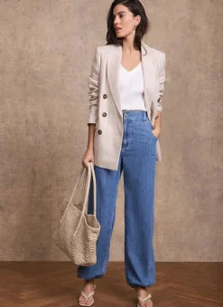 Mid Indigo Balloon Jeans