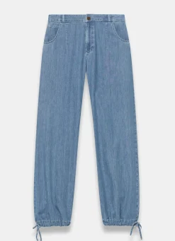 Mid Indigo Balloon Jeans