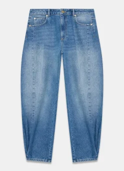 Mid Indigo Balloon Popper Jeans